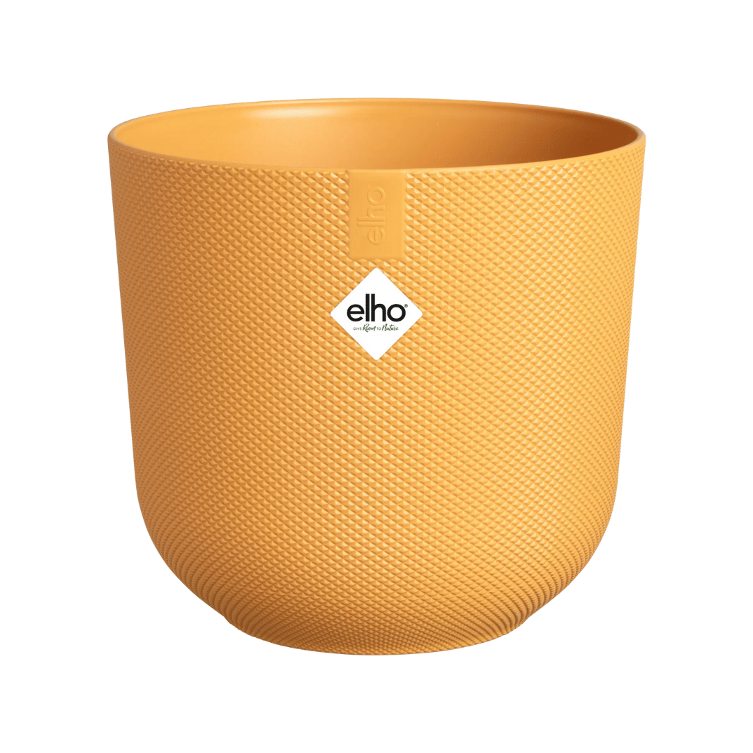 VASO JAZZ ROUND 35CM GIALLO AMBRA
