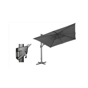 OMBRELLONE RETRATTILE RETTANGOLARE ANTRACITE 3X4 PALO LATERALE