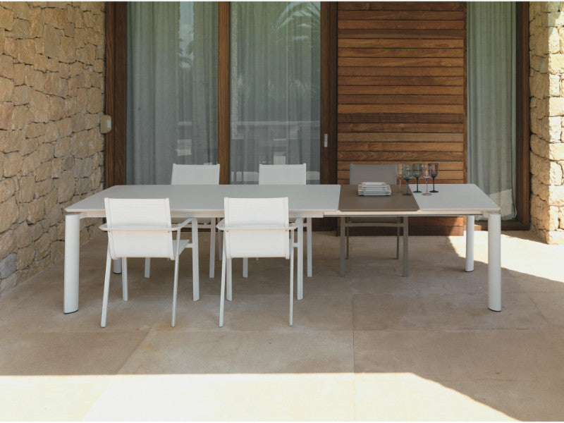 OFFERTA SET DA PRANZO TAVOLO ALL. MILO 200/260+ 6 POLTRONE BIANCO