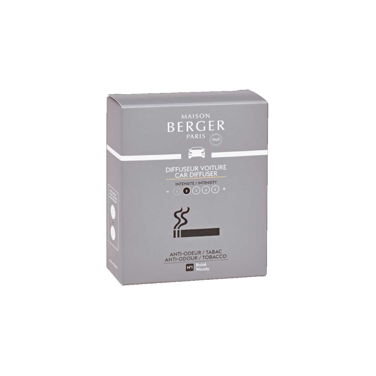 LAMPE BERGER RICARICA DIFFUSORE PER AUTO 2PZ ANTI TABACCO