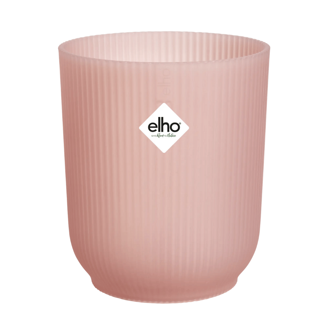 VASO PER ORCHIDEE VIBES FOLD ORCHID HIGH 12,5CM ROSA SMALTATO
