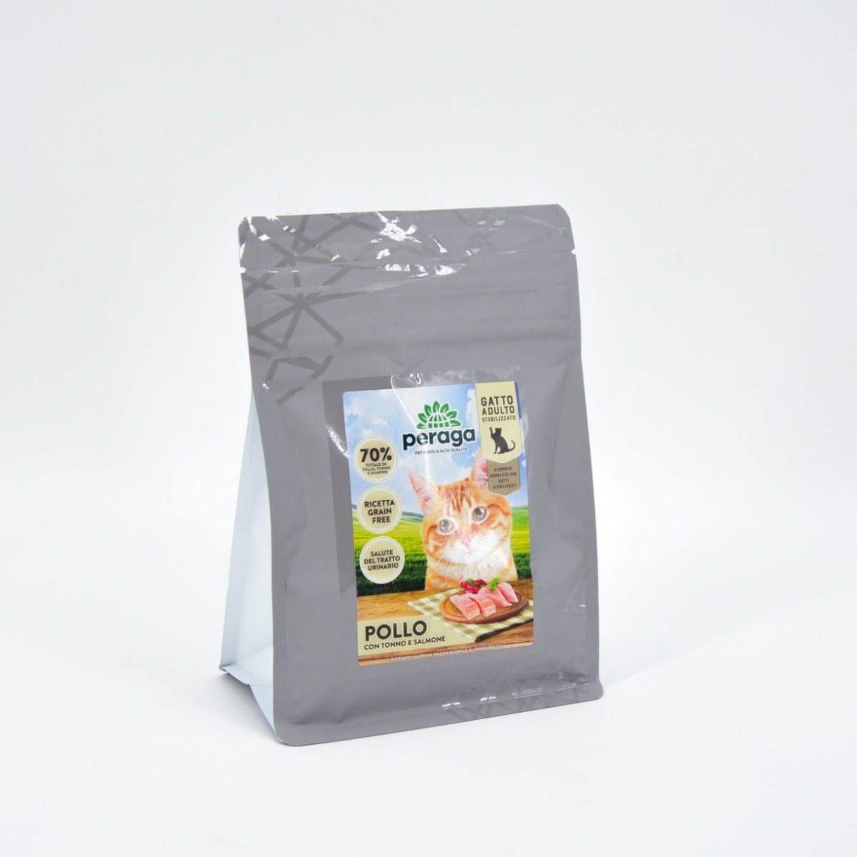 CROCCHETTE PERAGA PER GATTO ADULTO STERILIZZATO 300GR POLLO/TONNO/SALMONE