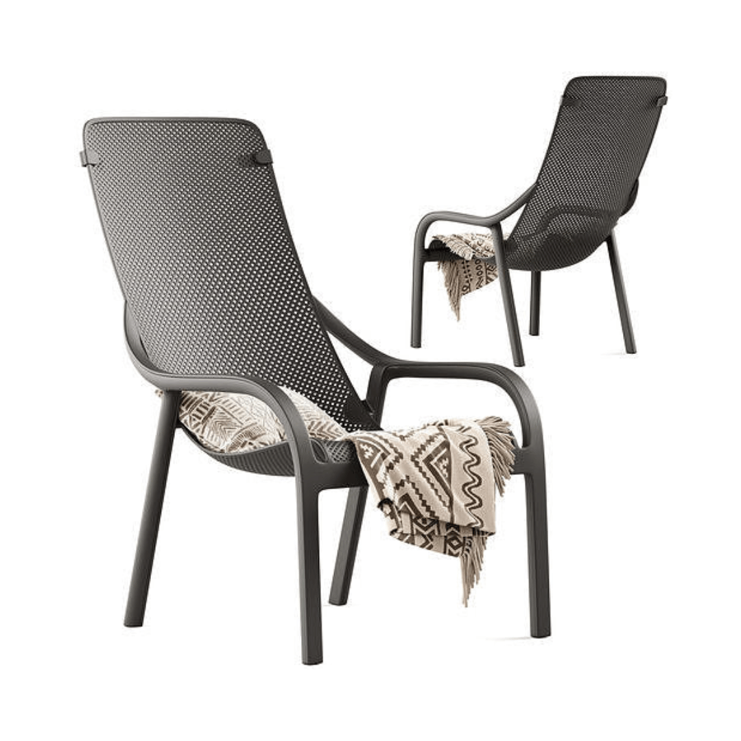 POLTRONA NET LOUNGE ANTRACITE