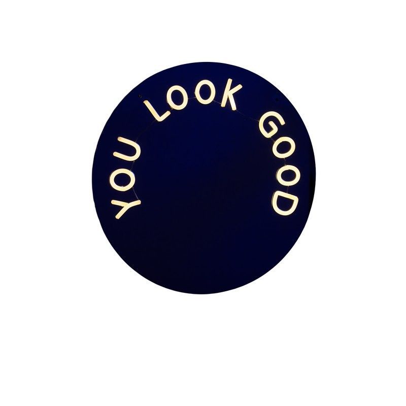 BLOGO Specchio Luminoso al Neon "Mirror Mood - You Look Good"