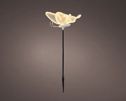 Farfalla LED in metallo con movimento 41 x 46 x 21 cm bianco Peraga Christmas