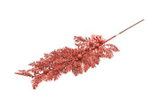 RAMO ROSSO CON GLITTER 58CM