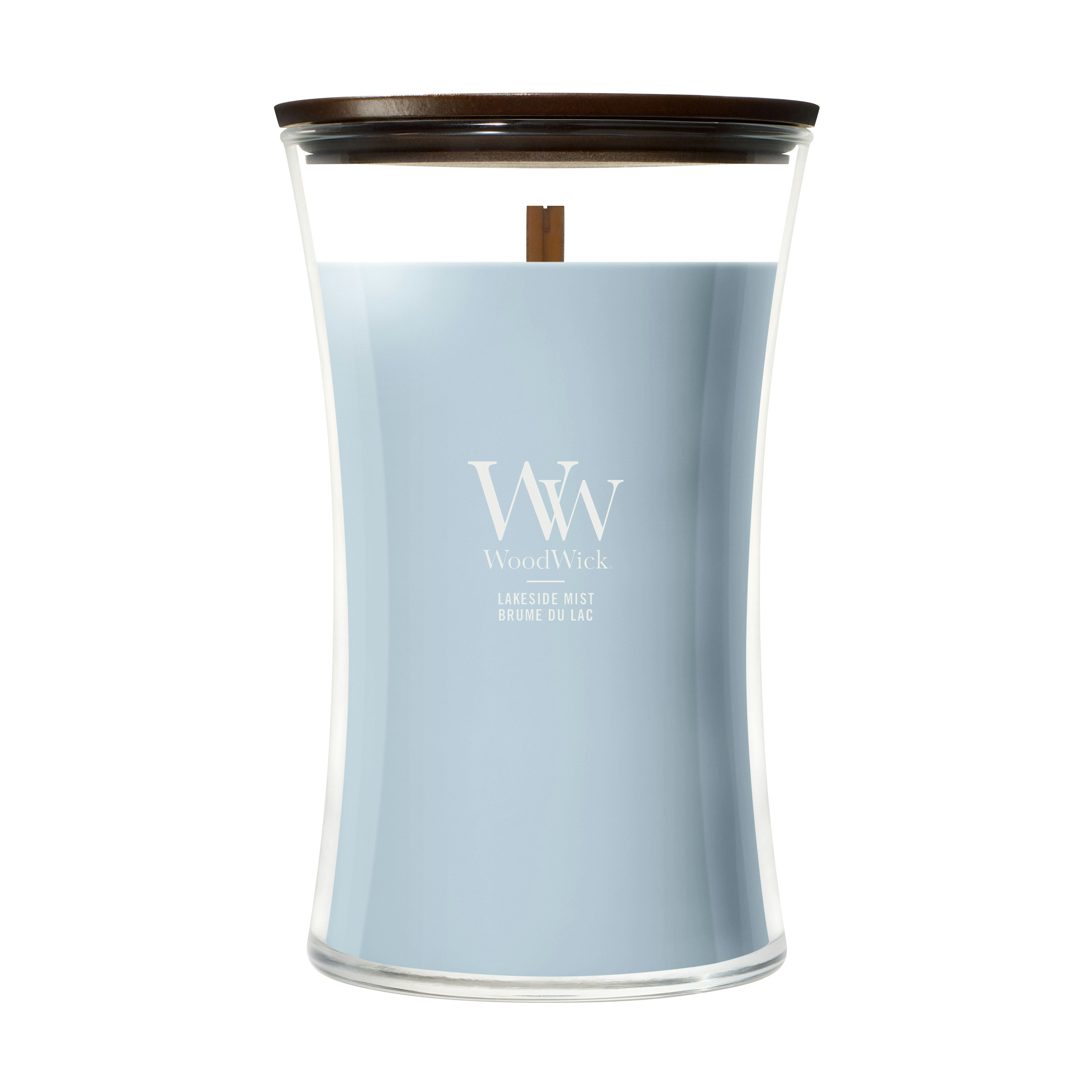 Candela Lakeside Mist 609g Blu WoodWick