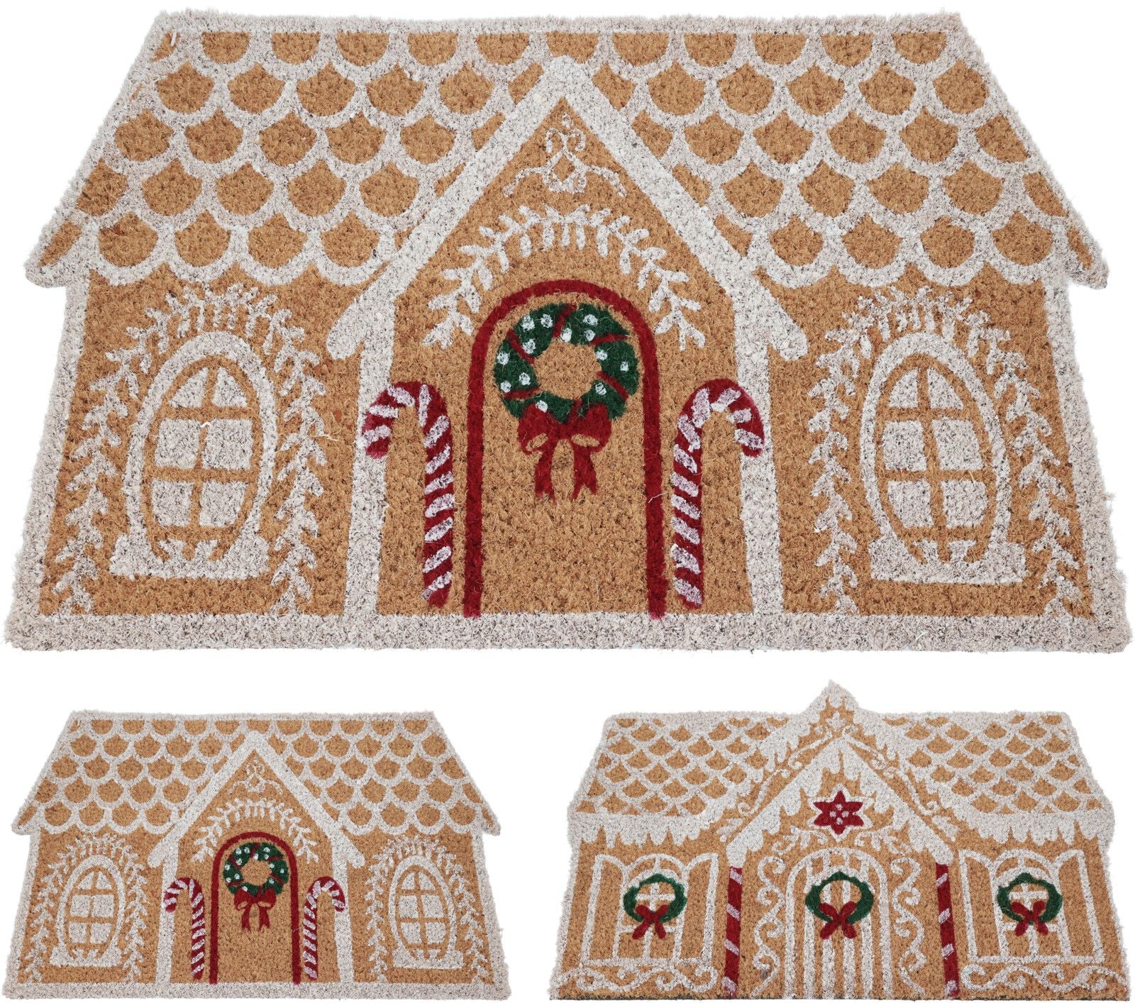 Zerbino natalizio per casa 59x39cm - marrone fantasia assortita