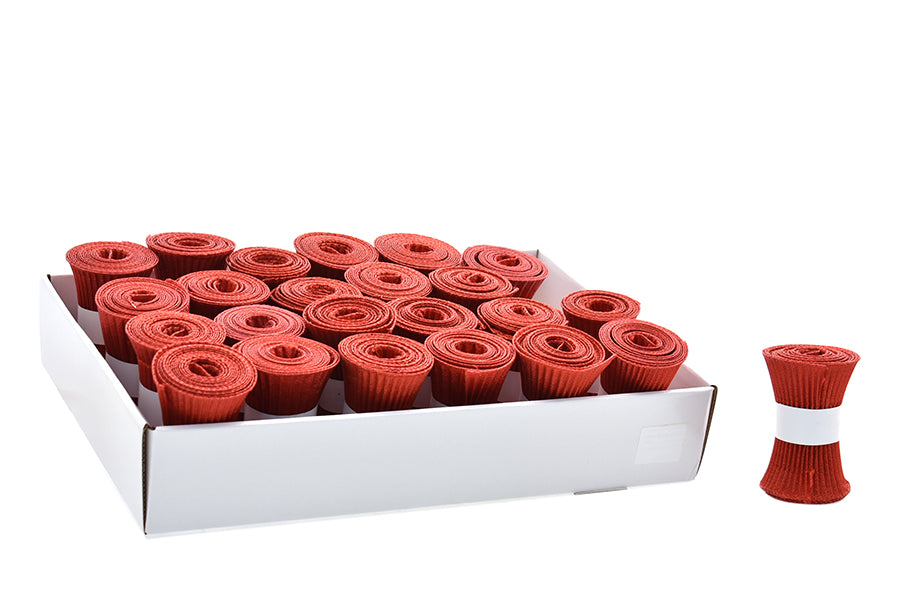 NASTRO NATALIZIO 12CMX1,8M ROSSO