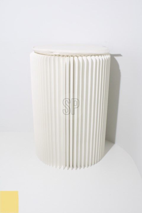 Sgabello Pieghevole in Carta - Bianco 30x42cm