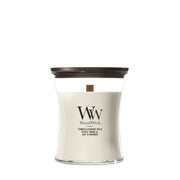 Candela Tonka & Almond Milk clessidra media 275g Neutri WoodWick