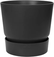 VASO GREENVILLE ROUND 18CM LIVING BLACK