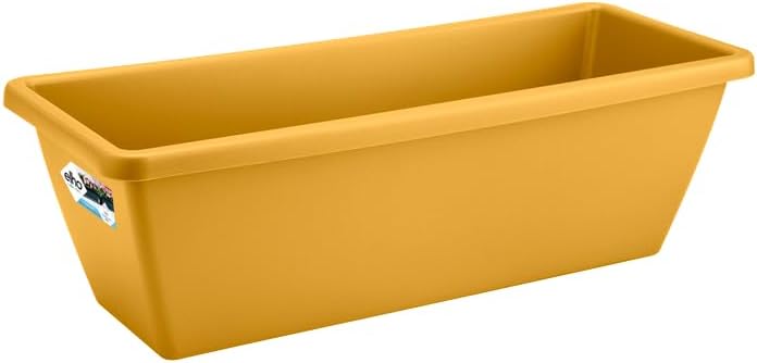 VASO FIORIERA BARCELONA TROUGH 40CM HONEY YELLOW