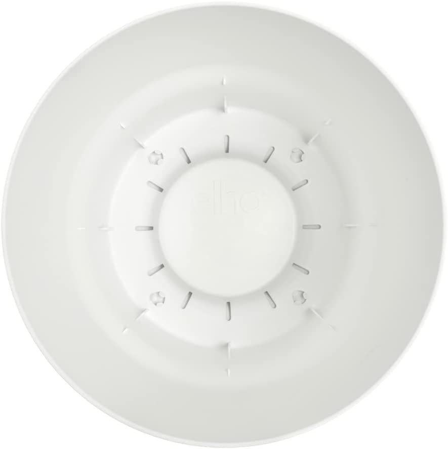 VASO GREENVILLE ROUND 18CM WHITE