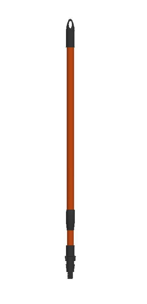 MANICO TELESCOPICO IN ACCIAIO INOX/PLASTICA ESTENSIBILE 87/147CM