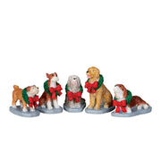 Christmas Pooch, Set Of 5 - lemax cod 32138