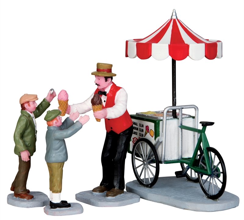 Gelato Cart, Set Of 4 - LEMAX COD. 32139