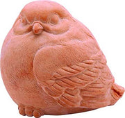 DECORAZIONE PASSEROTTO GRASSO RIFINITA A MANO 18CM IN TERRACOTTA