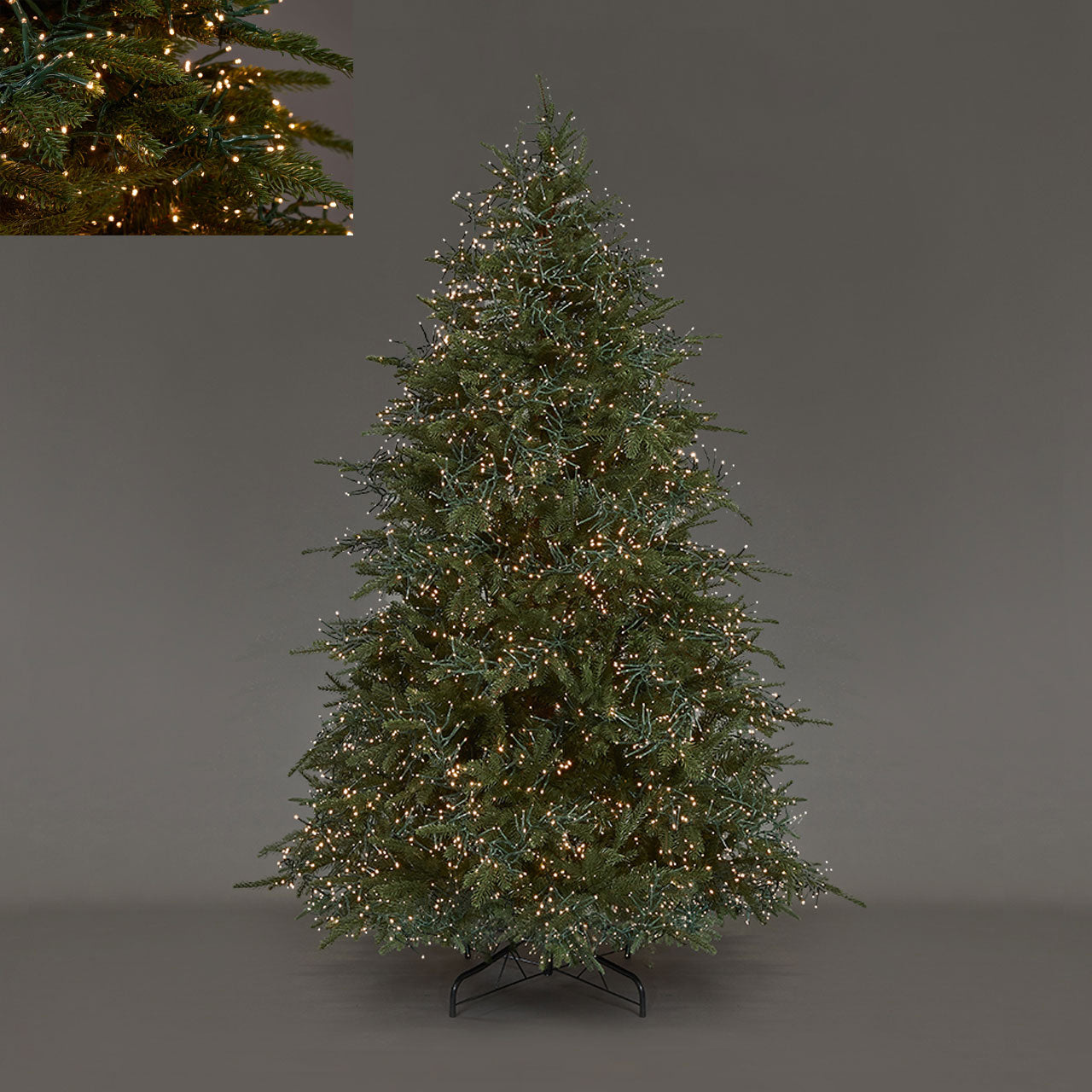 ALBERO DI NATALE SPARK PREILLUMINATO CON LUCI LED ALTEZZA A SCELTA