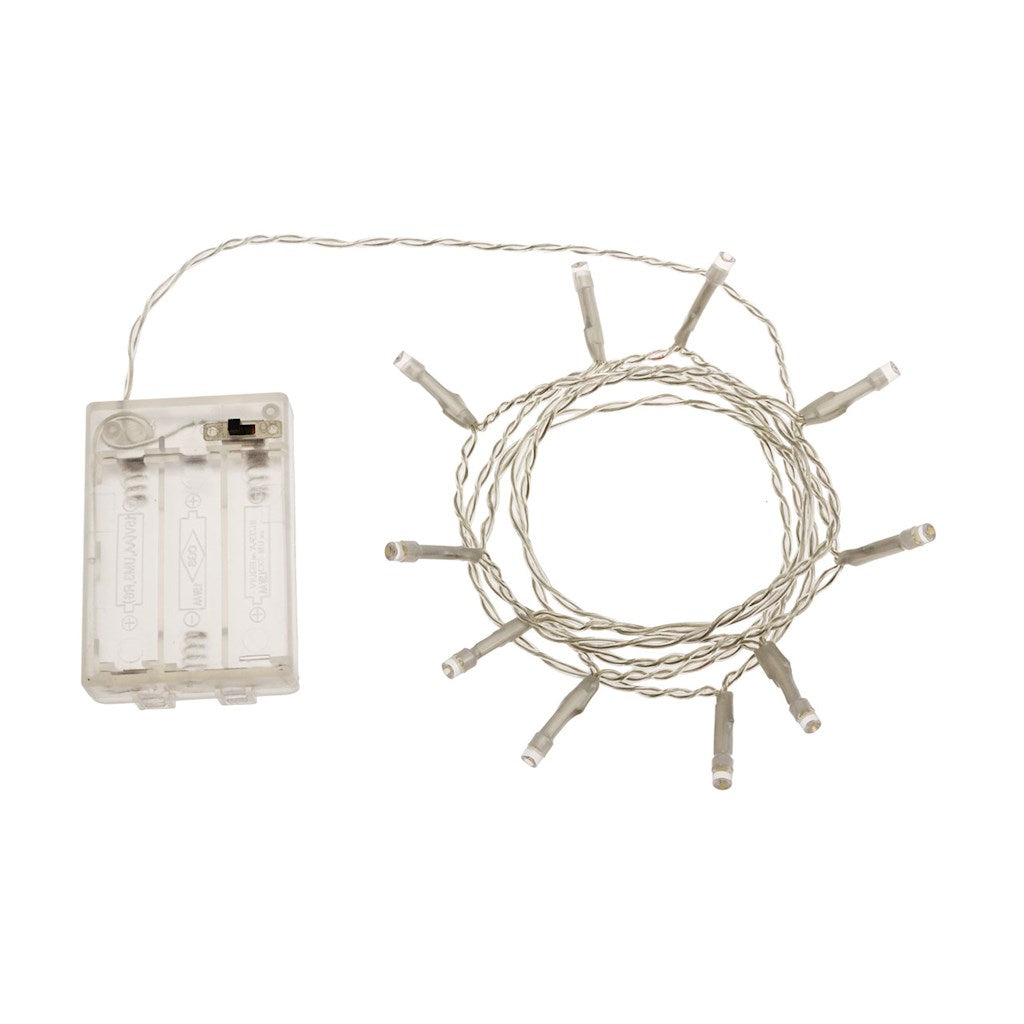 CATENA CON 10 LED BIANCO FREDDO