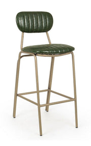 Sgabello bar Addy, 41x51x100h cm, verde scuro