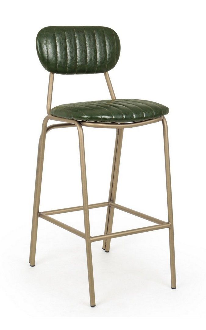 Sgabello bar Addy, 41x51x100h cm, verde scuro