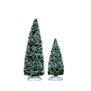 ALBERO INNEVATO - SNOWY JUNIPER TREE MEDIO E PICCOLO SET DA 2