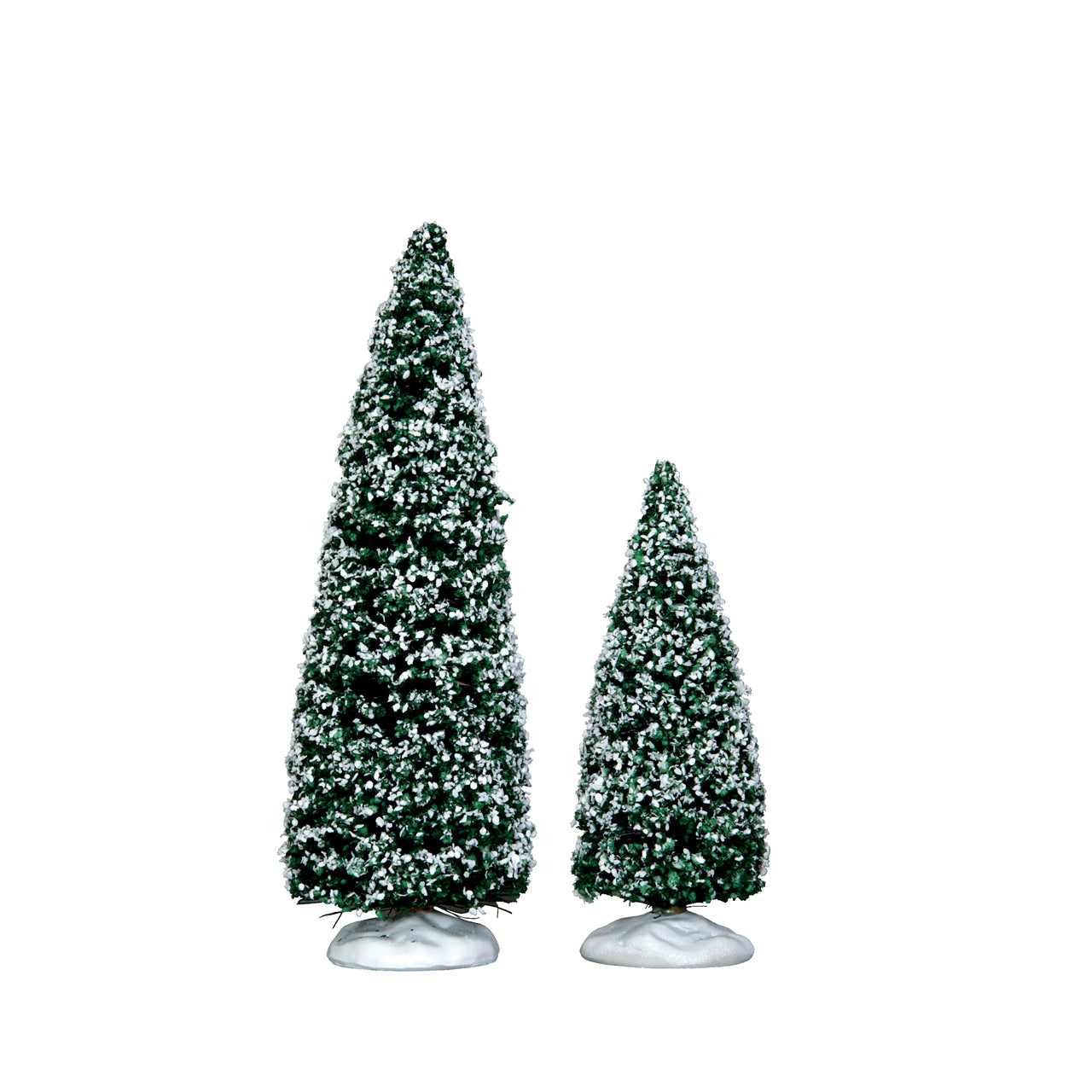 ALBERO INNEVATO - SNOWY JUNIPER TREE MEDIO E PICCOLO SET DA 2