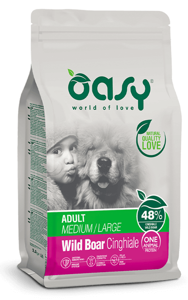 OASY SACCO CROCCHETTE CANE ADULTO MEDIUM/LARGE CINGHIALE 12KG