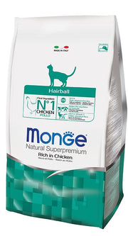 MONGE CIBO SECCO GATTO CROCCANTINI HAIRBALL 1,5 KG