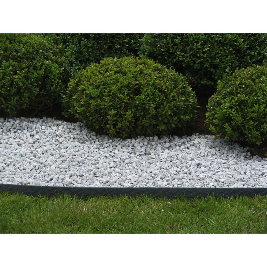 BORDO FLESSIBILE ORNAMENTALE ROCKS M.10 - H.12CM GRIGIO