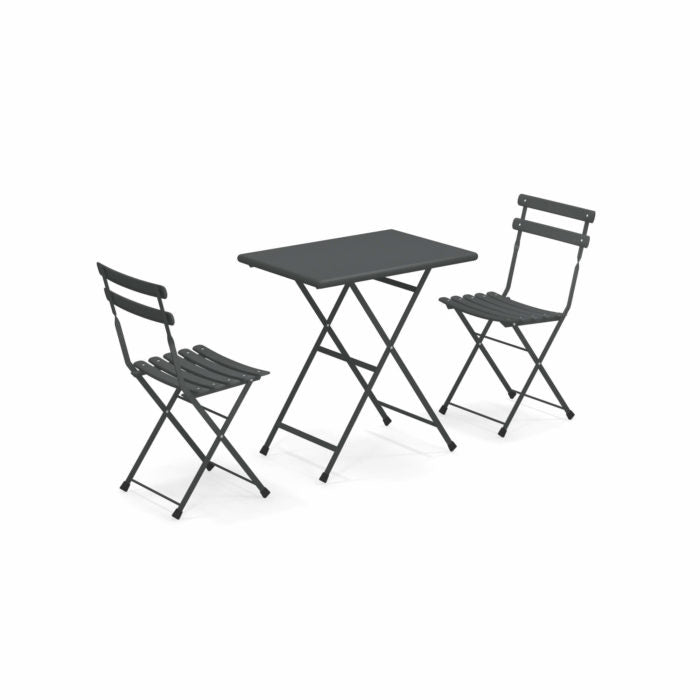SET DA ESTERNO ARC EN CIEL TAVOLO 70X50CM + 2 SEDIE COLORE A SCELTA