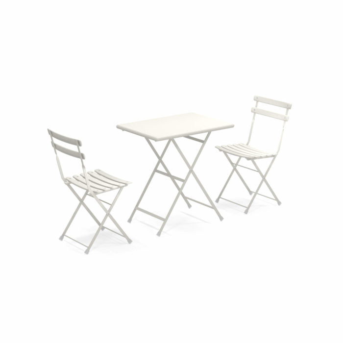 SET DA ESTERNO ARC EN CIEL TAVOLO 70X50CM + 2 SEDIE COLORE A SCELTA