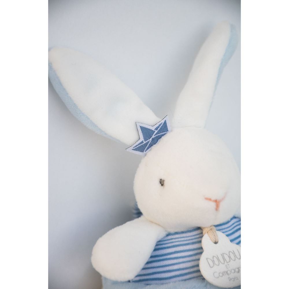 CONIGLIETTO CARILLON MARINAIO CON MAGLIETTA A RIGHE DOUDOU ET COMPAGNIE PARIS