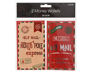 Borsa regalo elfo in carta FSC con foil 9 x 0,2 x 16 cm rosso Peraga Christmas