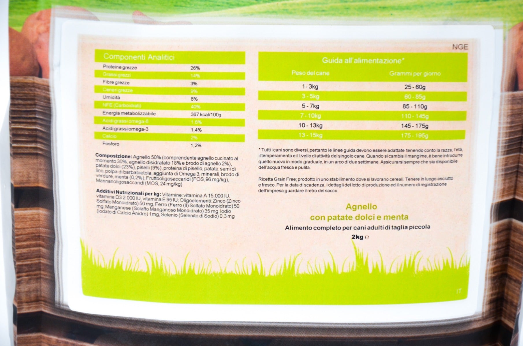 CROCCHETTE PERAGA GRAIN FREE PER CANE ADULTO TAGLIA PICCOLA 2KG AGNELLO