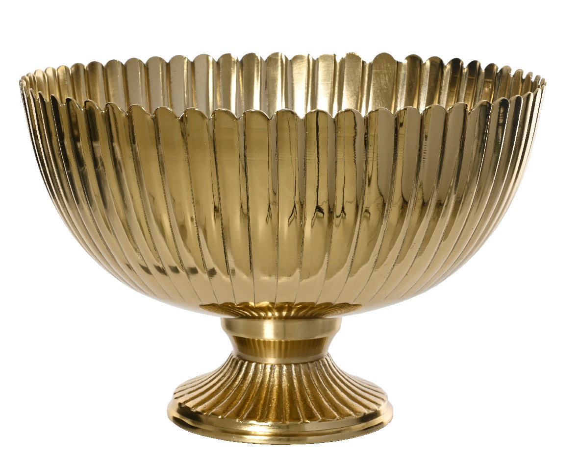 CIOTOLA DECORATIVA A FORMA DI COPPA ORO