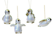 Pendente pinguino in plastica 5 x 4,4 x 8,6 cm azzurro iris Peraga Christmas
