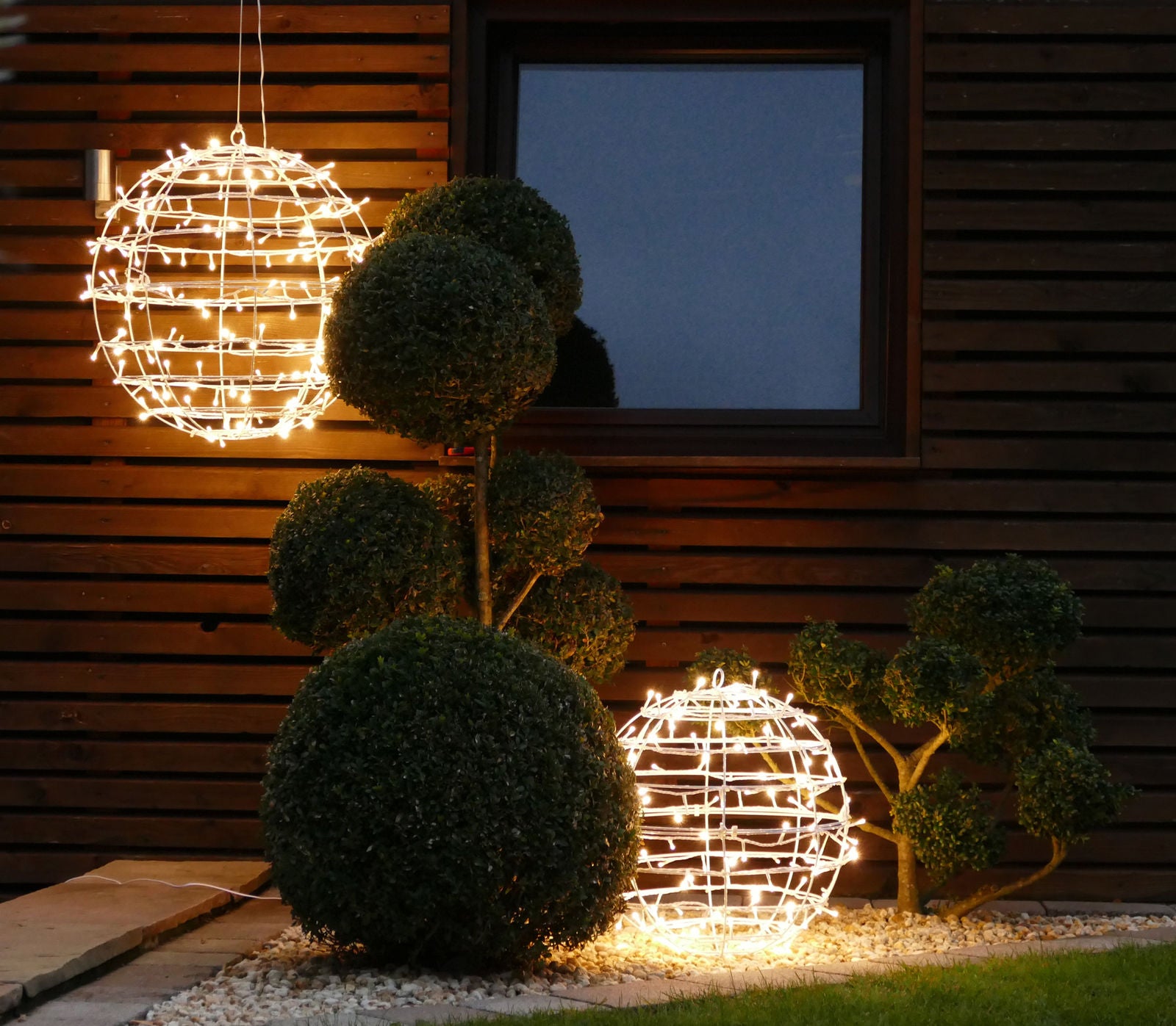 SFERA NATALIZIA Ø60 CM 750 LED 10% FLASHING LIGHT BIANCO CALDO