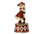 Carillon circo natalizio Rosso e oro H18cm
