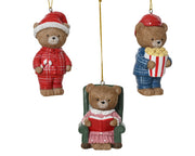 Decorazione natalizia appendibile Orso modello assortito H10cm