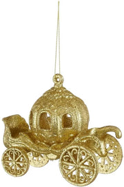 Mica Decorations Ornamento carrozza di Natale 5,5 x 9 x H10 cm, oro