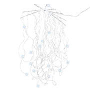 CASCATA CON 320 LED BIANCO CALDO 90CM