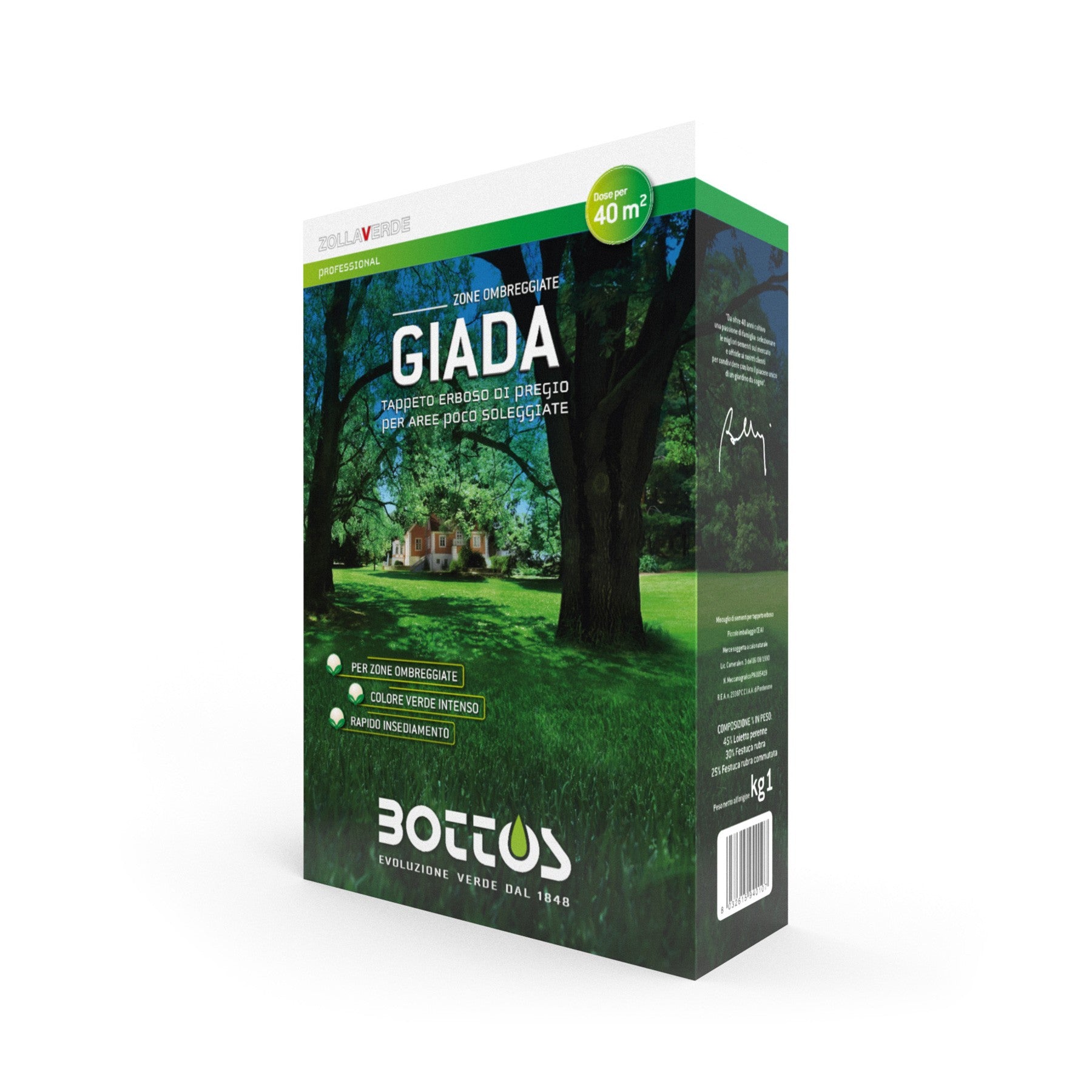 SEMENTI PER PRATO ZOLLAVERDE GIADA 1KG