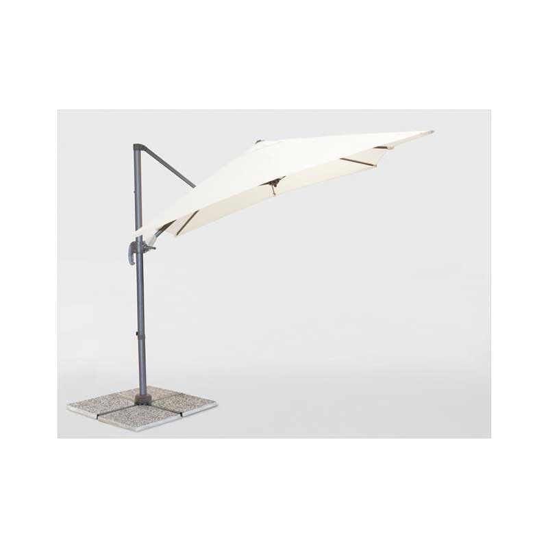 OMBRELLONE RETRATTILE ECRU 2.5X2.5 MT PALO CHAMPAGNE