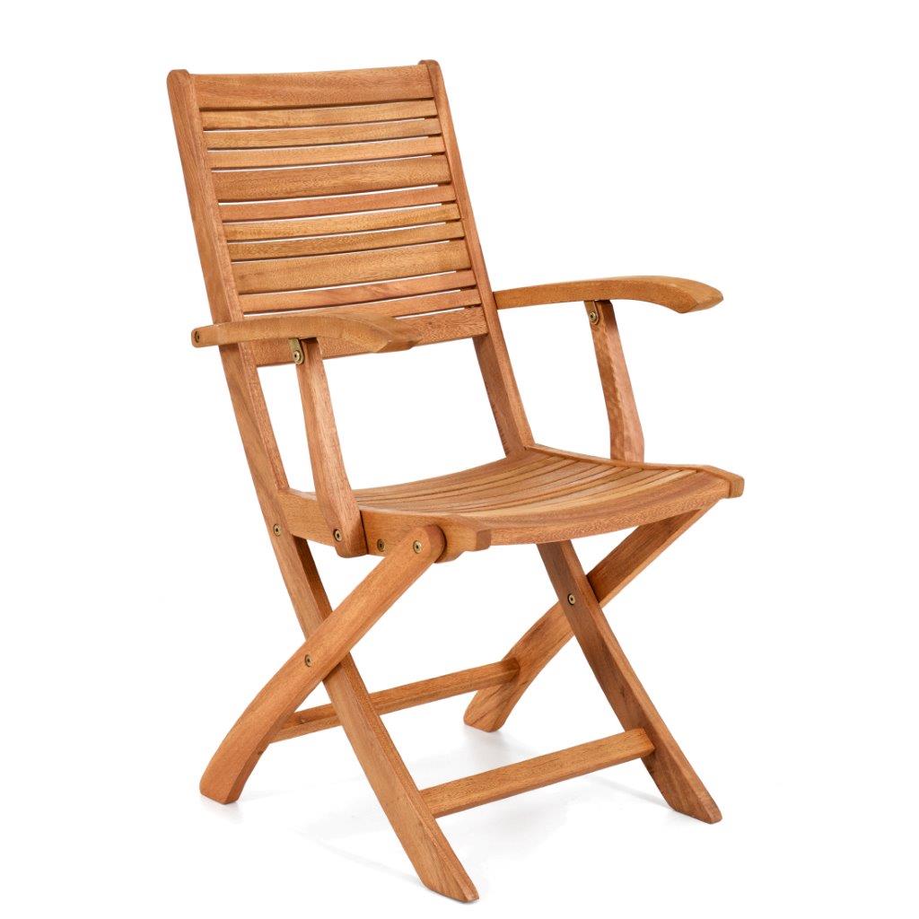 POLTRONA PIEGHEVOLE TEXAS IN LEGNO 61X53X94