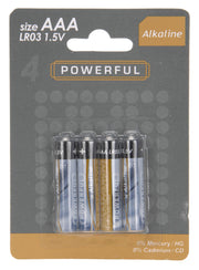 OFFERTA 3 PZ 4 PILE ALCALINE MINI STILO AAA 1,5V