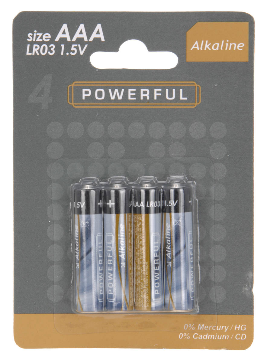 OFFERTA 3 PZ 4 PILE ALCALINE MINI STILO AAA 1,5V