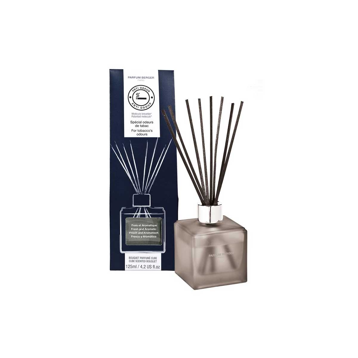 LAMPE BERGER BOUQUET PARFUMÉ CUBE ANTI TABACCO 125 ML
