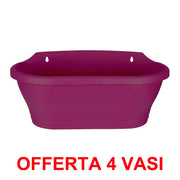 OFFERTA 4 VASO CORSICA WALL BASKET 39CM CHERRY